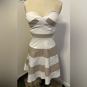 Lulus striped strapless dress